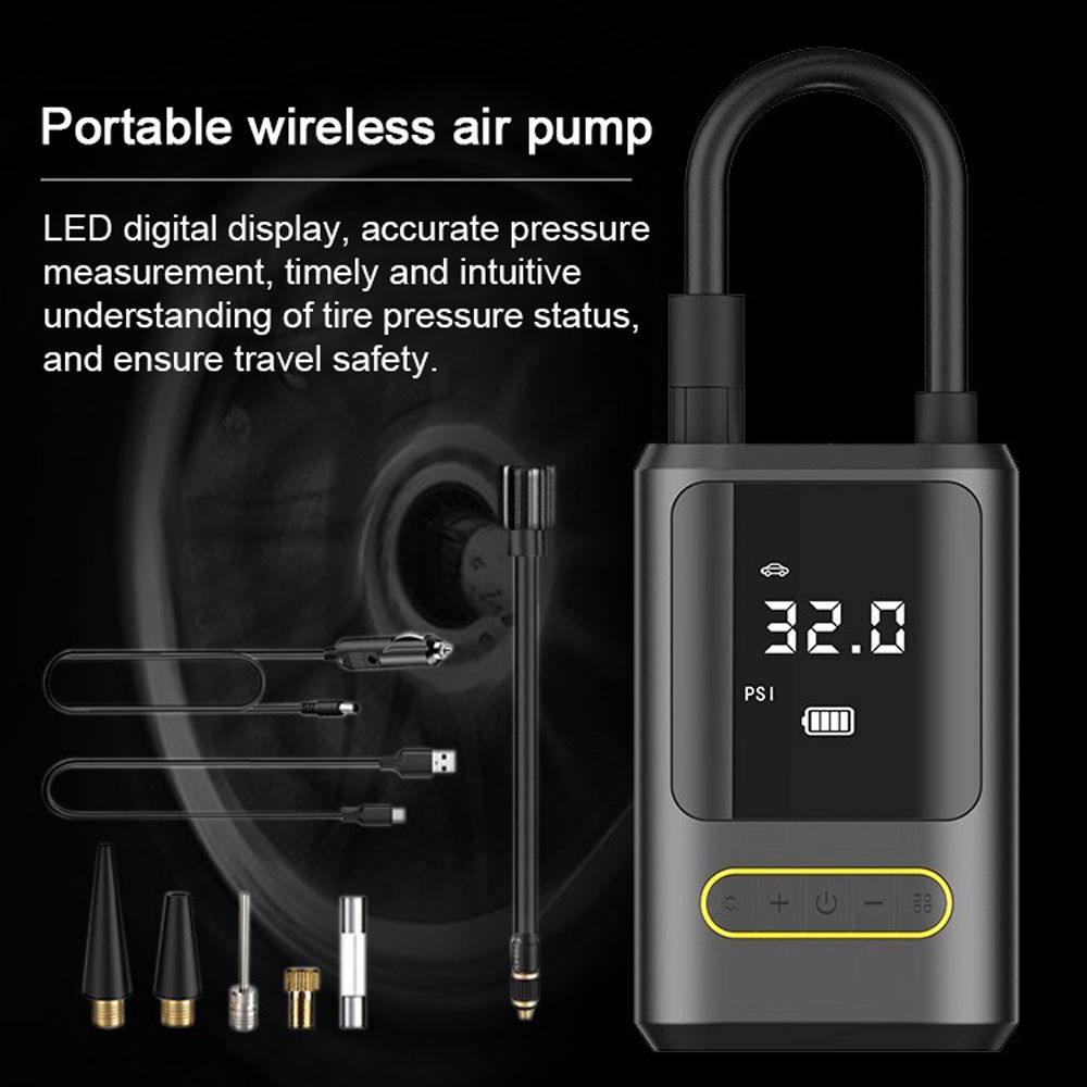 Mini Car Air Pump 150PSI Corded & Cordless Air Compressor