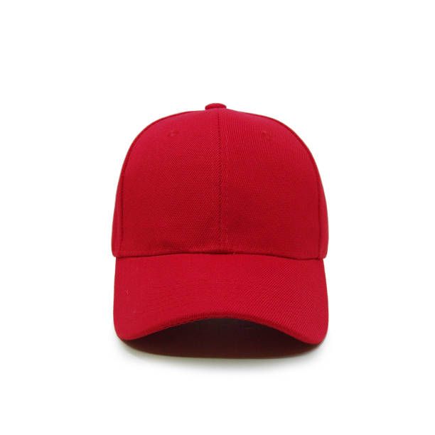 Plain Unisex Face Cap - Red