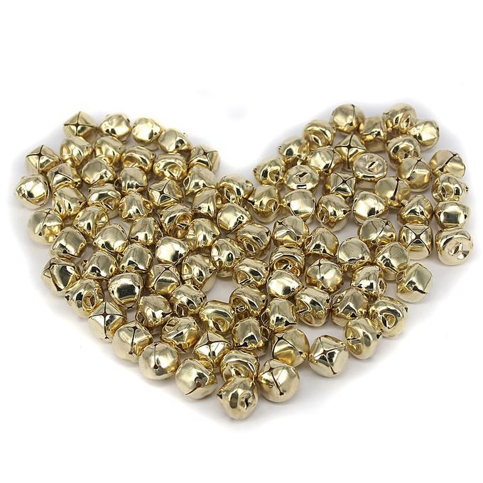 100Pcs 15mm  XMAS Jingle Bells For Jewelry FINDINGS Decoration