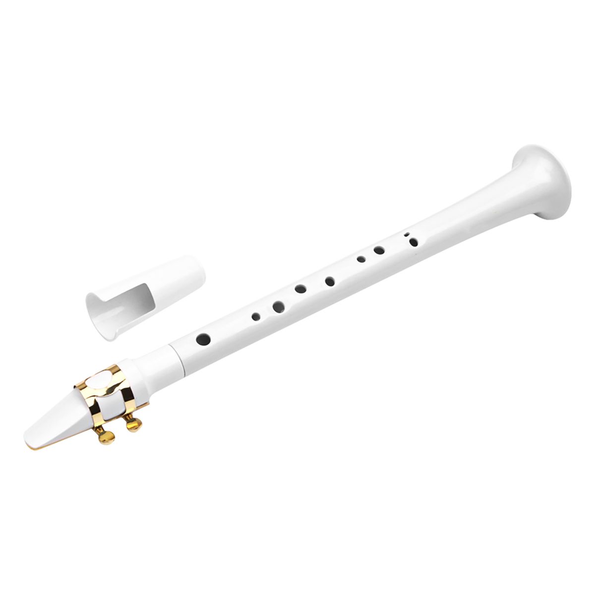 White Pocket Sax Portable Mini Saxophone Key Of C Little