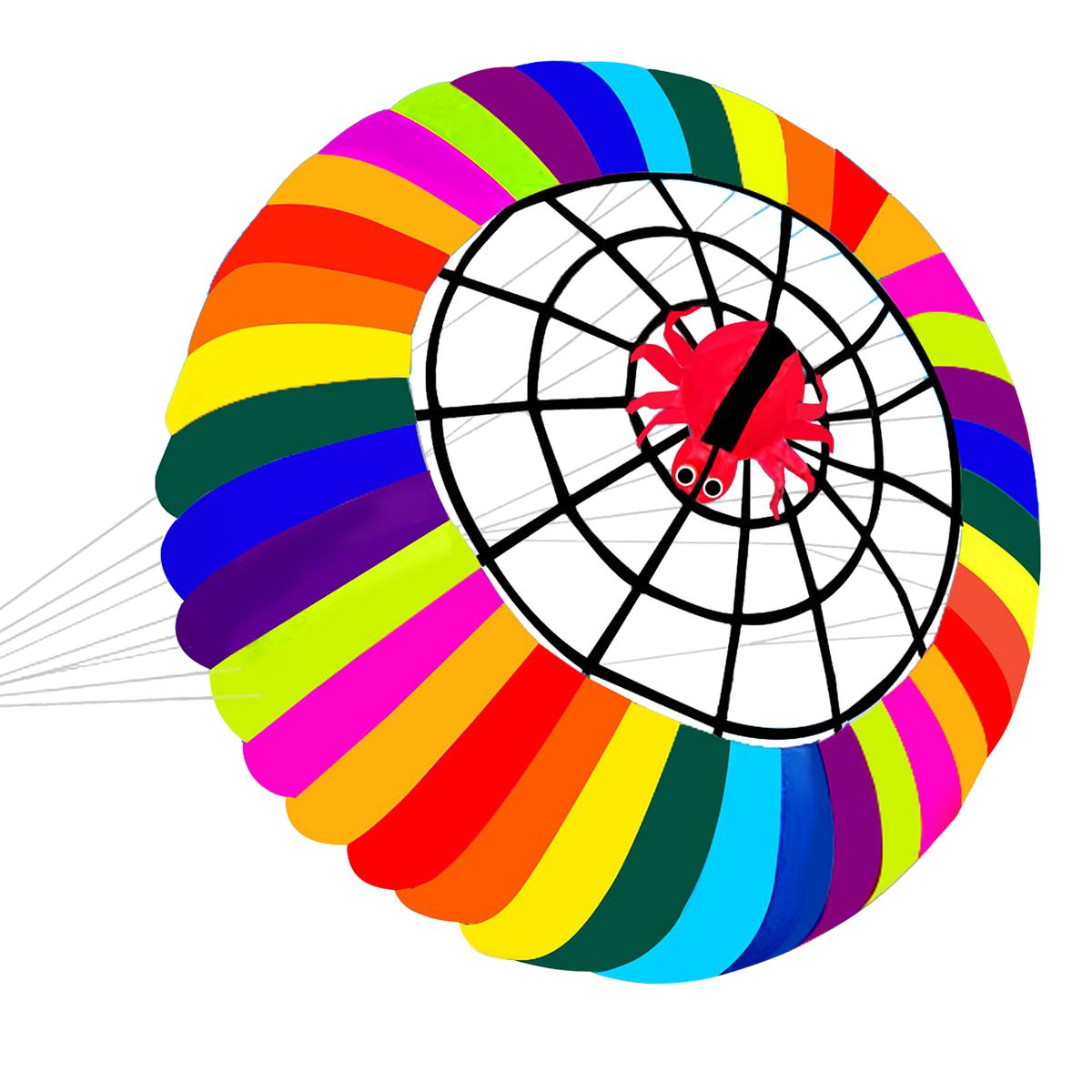 2m Large Kite Huge Rainbow Kite 78.7'' Colorful Kite Easy To