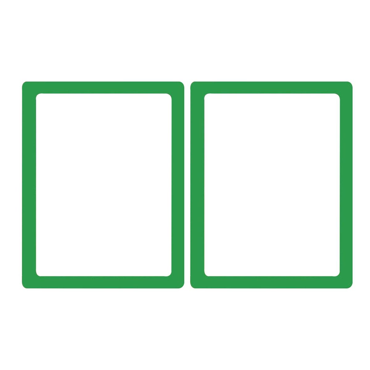 2Pcs Magnetic Picture Frame Magnetic Photo Display Frame Ornament Green