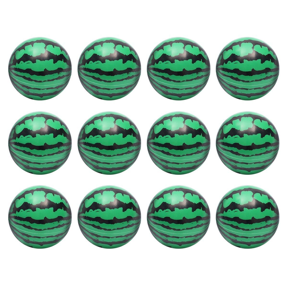 12 Pcs 6.3Cm Green Melon Foam Ball Squeeze Stress