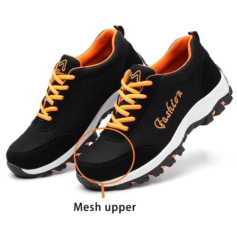 Steel Toe Boots Men Ankle Work Women Safety Shoes Mesh