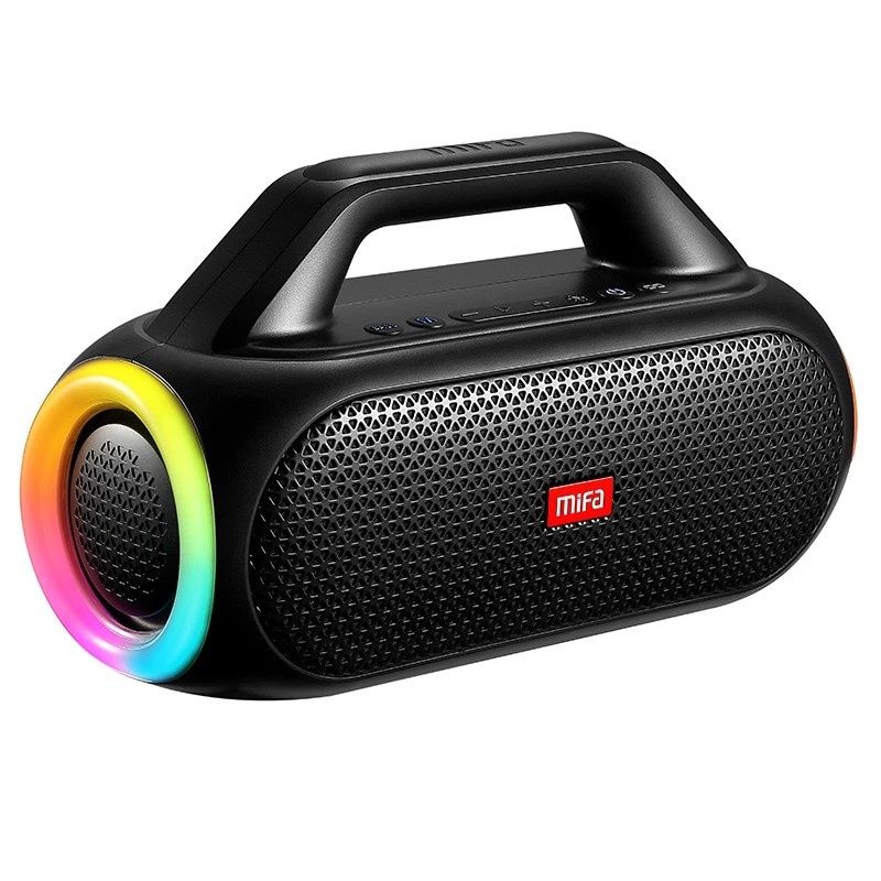 A/MIFA WildBox Outdoor High Sound Quality Car Party Portable Speaker Colored Light Effect Black
