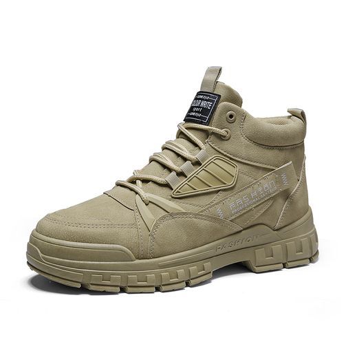 Men Warm Snow Boot Winter Hiking Boots（Khaki）