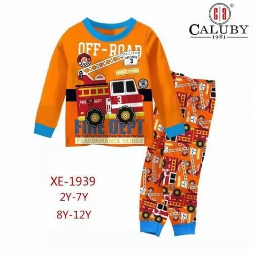 Fire Truck, Pajama Set For Children 2yrs-12yrs