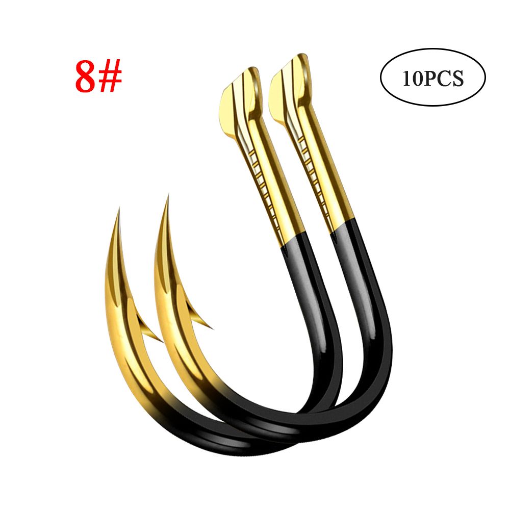 10pcs/pack High Quality Fish Hook Barbed Colored Tungsten