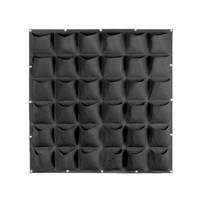 Plants Grow Bags Wall Mount Planter For Yard Garden Home-Black&36