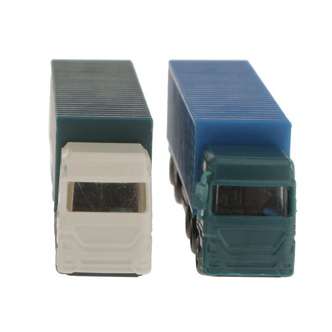 2x Model Container Truck  :150 N Scale Building Scenery Layout Model