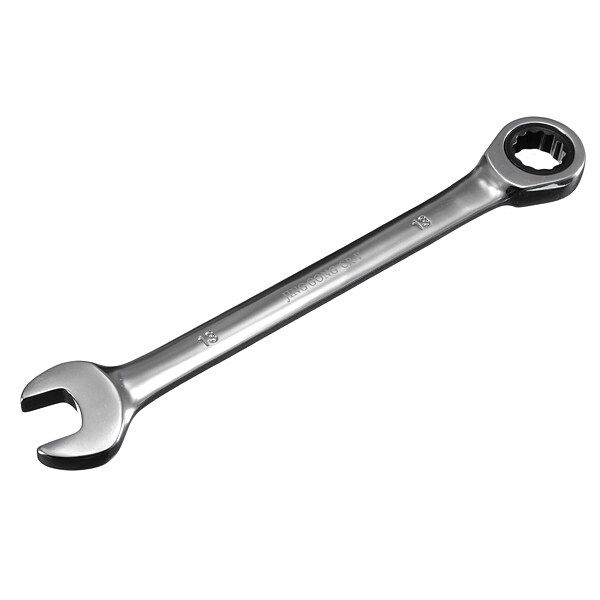 5 Sizes Stubby Combination Ring Open End Ring Ratchet Spanner Wrench 10mm-19mm Thirteen