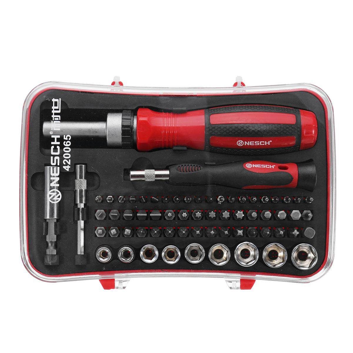 65pcs Precision Screwdriver Set Ratchet Wheel Screwdriver Kits Chrome Vanadium Bits Repair Tools