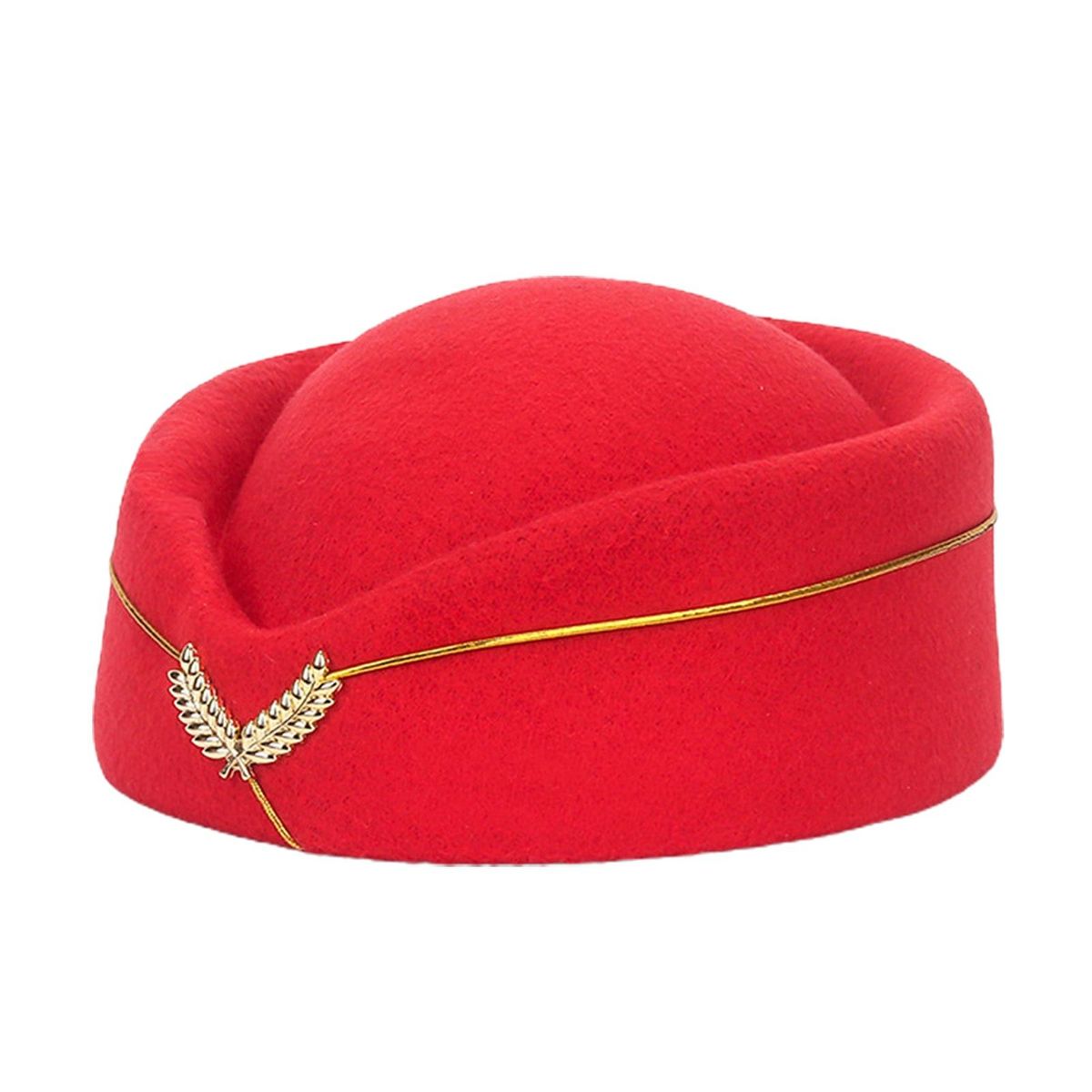 Air Hostesses Beret Air Hostesses Hat Formal Uniform Cosplay Red