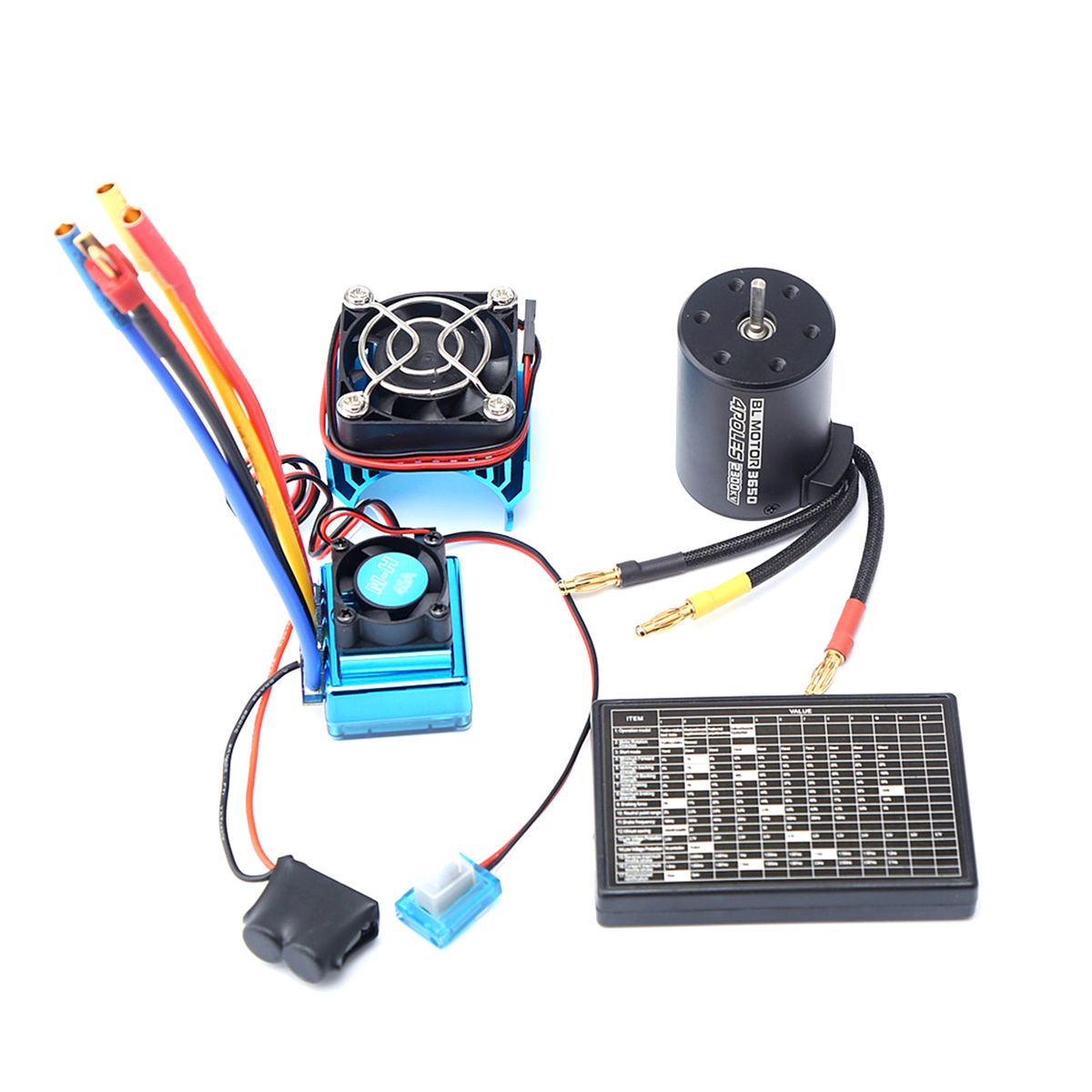 3650 2300KV Brushless Motor   120A ESC With Program Card