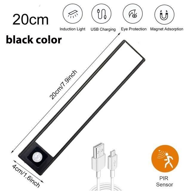 20 40CM Led Light Under Cabinet Light Motion Sensor night light Closet Light Cabinet Kitchen Lighting Magnetic night light