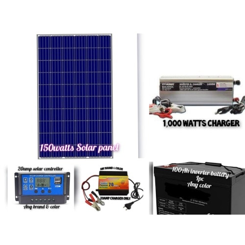 1000 Watts Complete Kit Solar Inverter With Panel