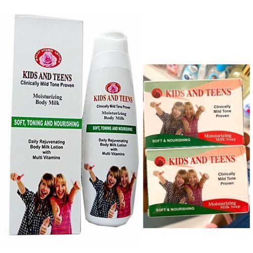Moisturizing Body Milk Lotion-250ml & (Bathing Soap × 2pcs)