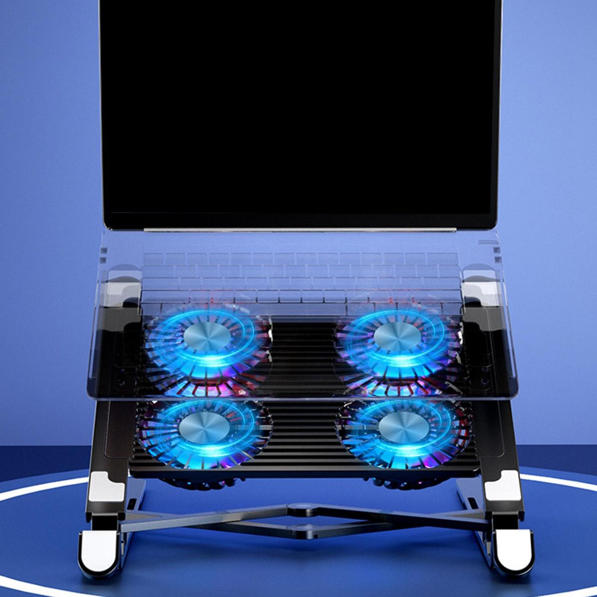 Laptop Stand With 4 Cooling Fans Cooler Gaming Notebook For 11-17.3