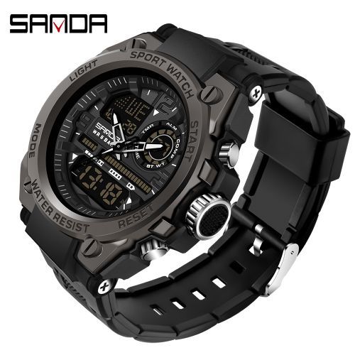 Men Digital Watch Sports Watches Waterproof Wristwatch 6024