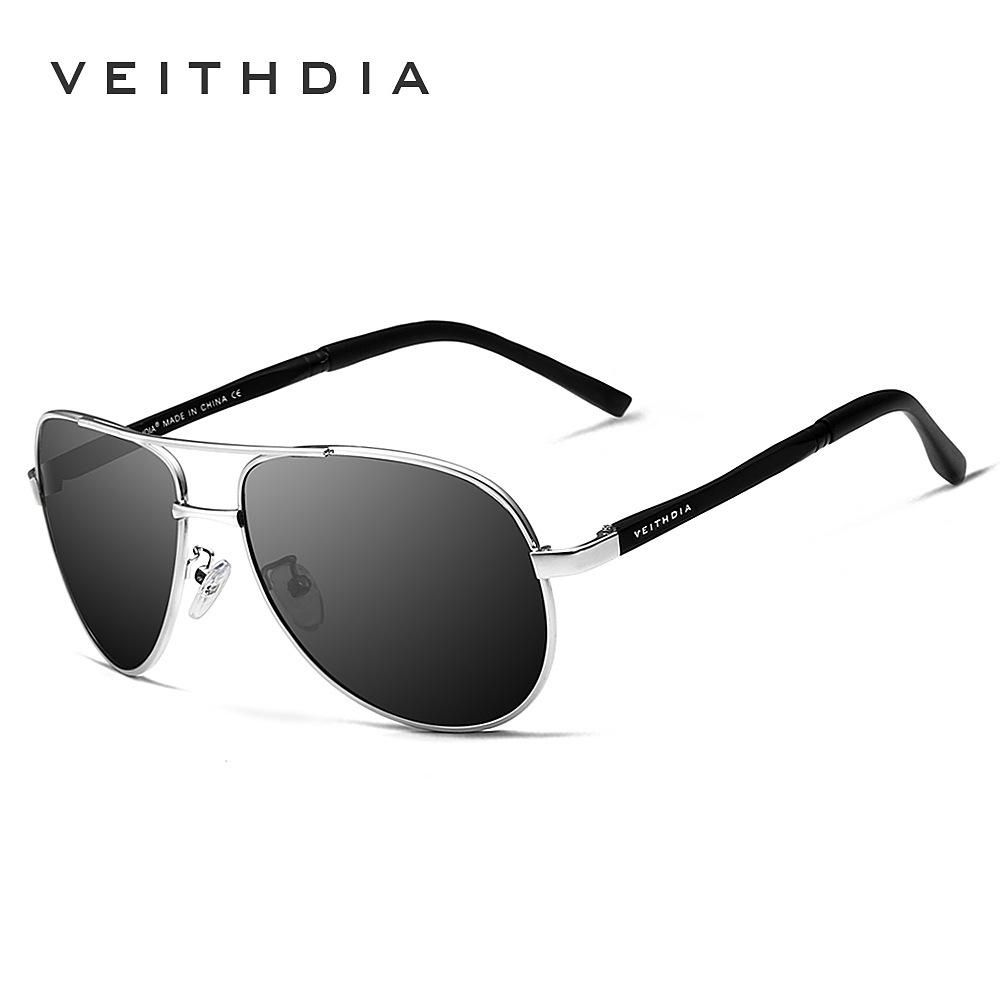 Men's Sunglasses Polarized UV Sunglasses Silver