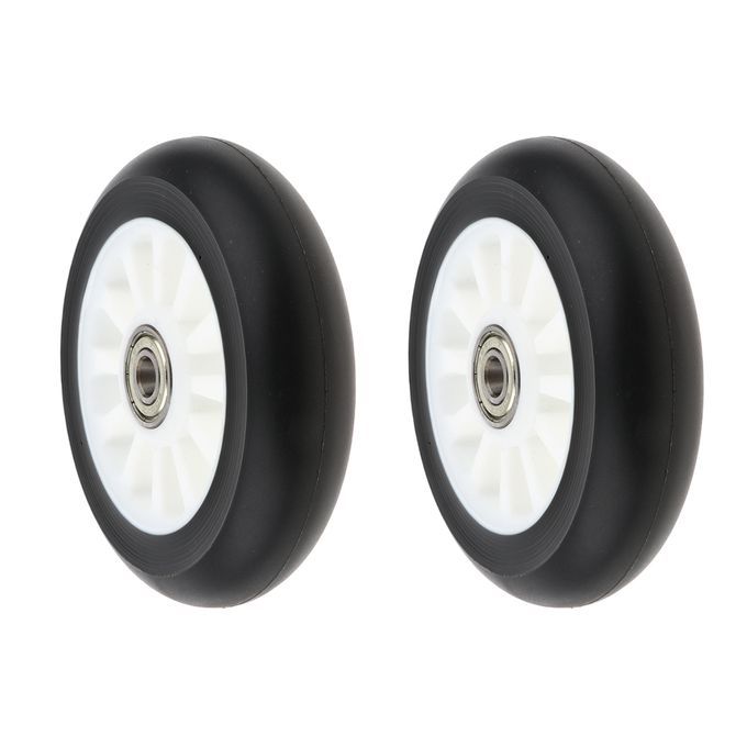 2pcs PU Scooter Wheels Speed Skates Trolley Wheels Replacement White