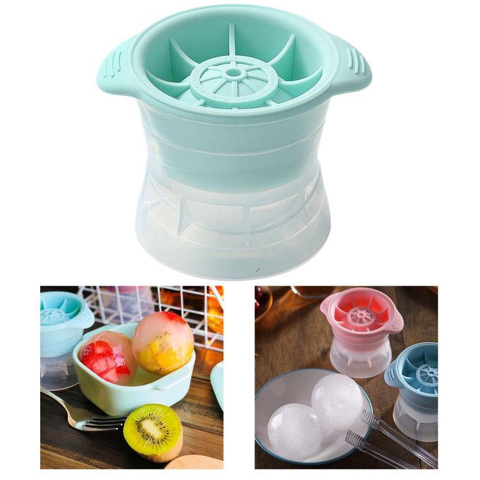 Ice Ball Mold Stackable   Soda Drinking Sphere Ice Cube Mould Green