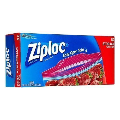 52 Pcs Gallon Size Storage Bags- Easy Open Tabs