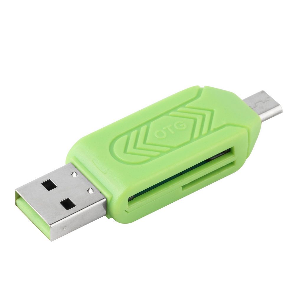 Black ABS Reliable Micro USB OTG TF T-flash Card Reader For Cell Phone PC