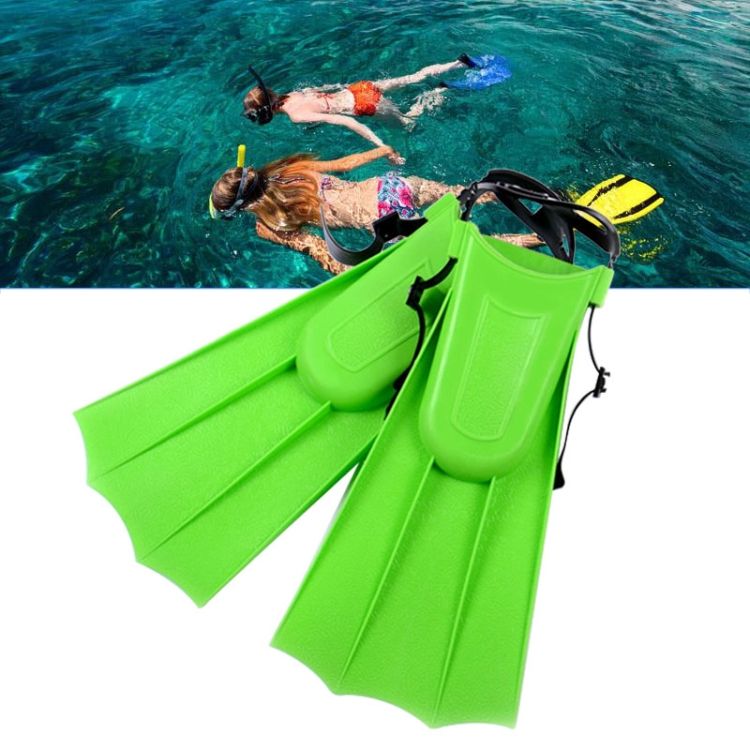 1 Pair Adult Adjustable Fins Swimming Fins Snorkeling Sole