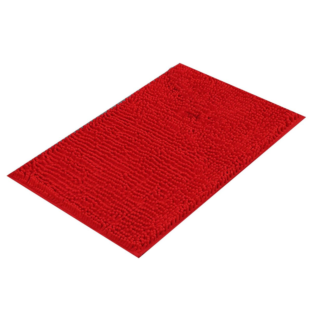 Floor Mat Shower Toilet Hallway Short Velvet Floor Rug Red