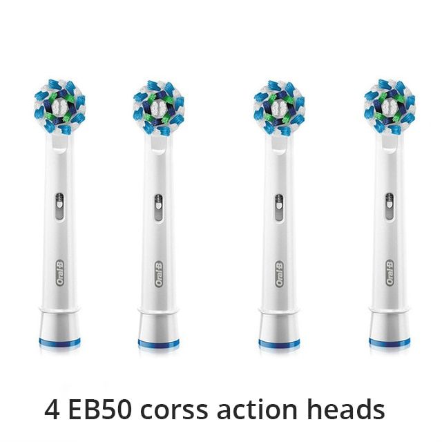 Oral B EB50 Brush Head For Oral B Rotary Electric Toothbrush Cross Action Deep Clean Teeth