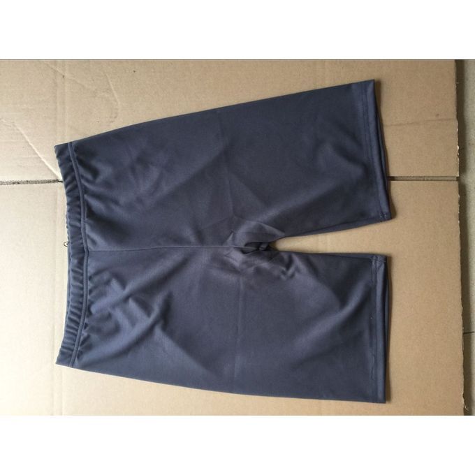 Fashion Front Slit Men Swimming Shorts Swimwear Quick Drying Swimming Trunks-Grey-S
