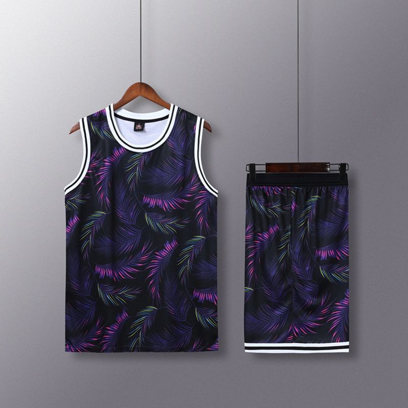Unisex Men Women Sports Vest Jersey Shorts  Basketball Set