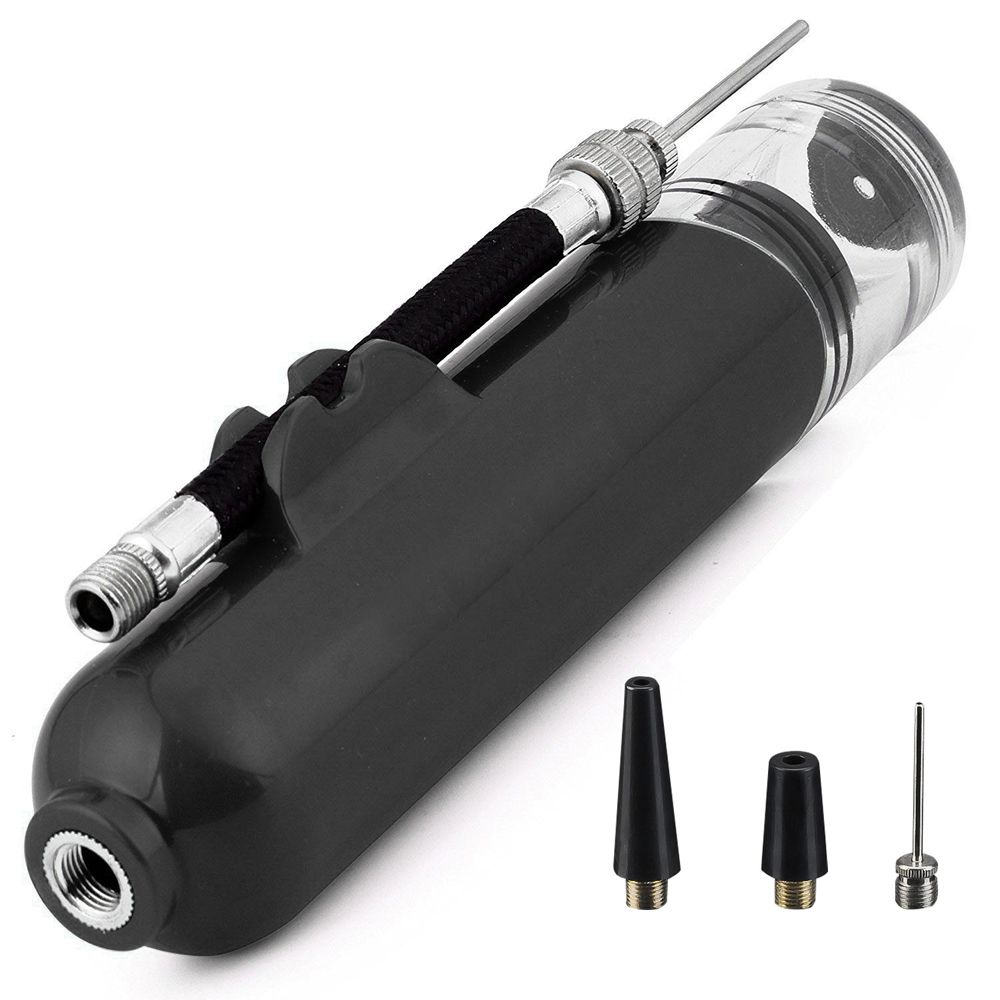 Mini Ball Air Pump Basketball Football Inflator Pump-Black