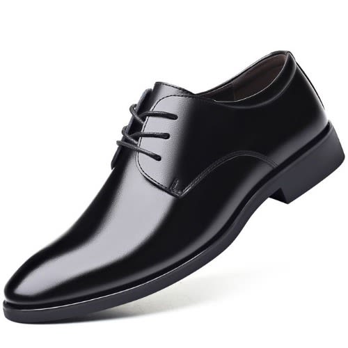 Men Corporate Leather Shoe- Black