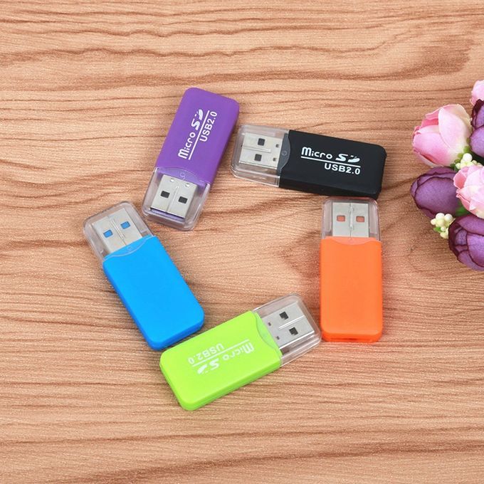 Portable USB 2.0 Micro SD TF T-Flash Card Reader Adapter