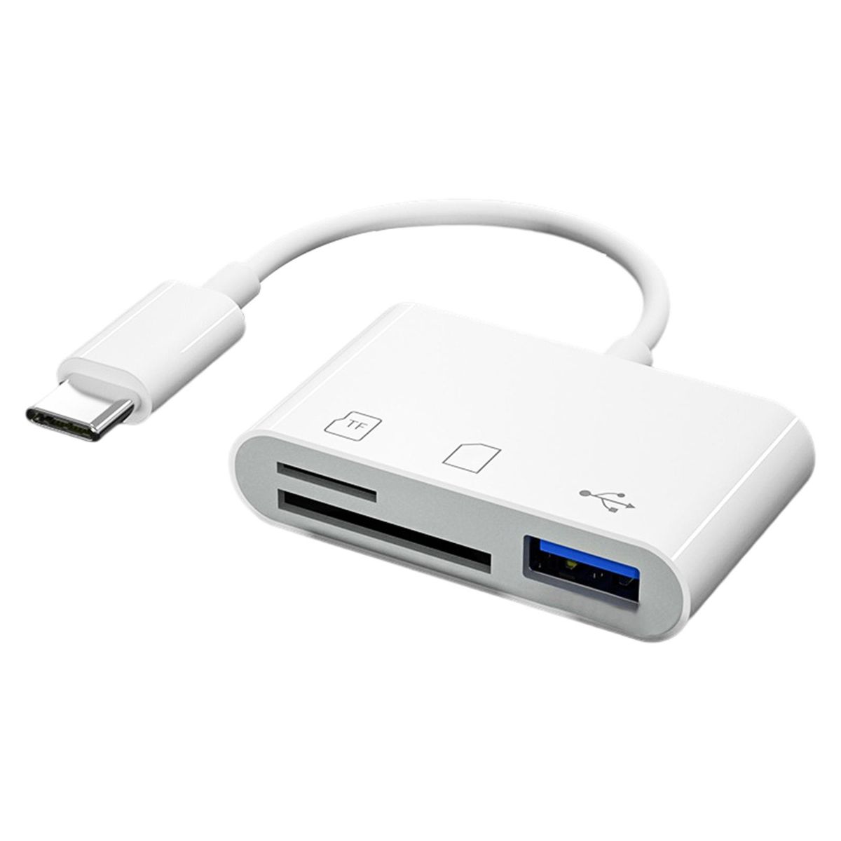 3 In 1 Type C TF SD Card Reader Hub Camera Memory Card Reader