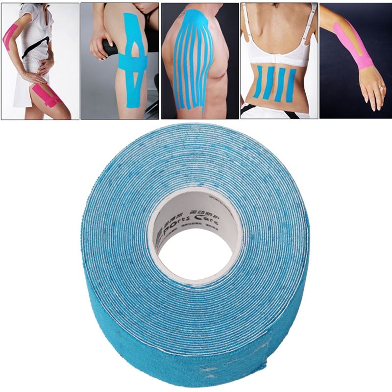 Waterproof Kinesiology Tape Sports Muscles Care Therapeutic Bandage, Size: 5m(L) X 5cm(W)(Blue)