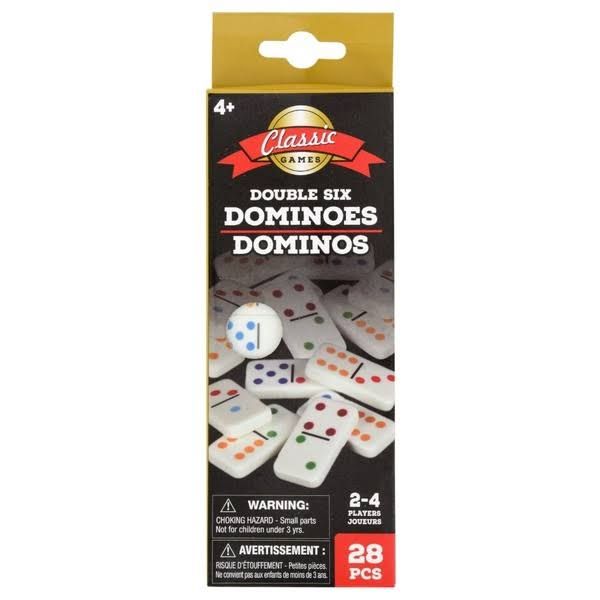 Double Six Colour Dots Dominoes