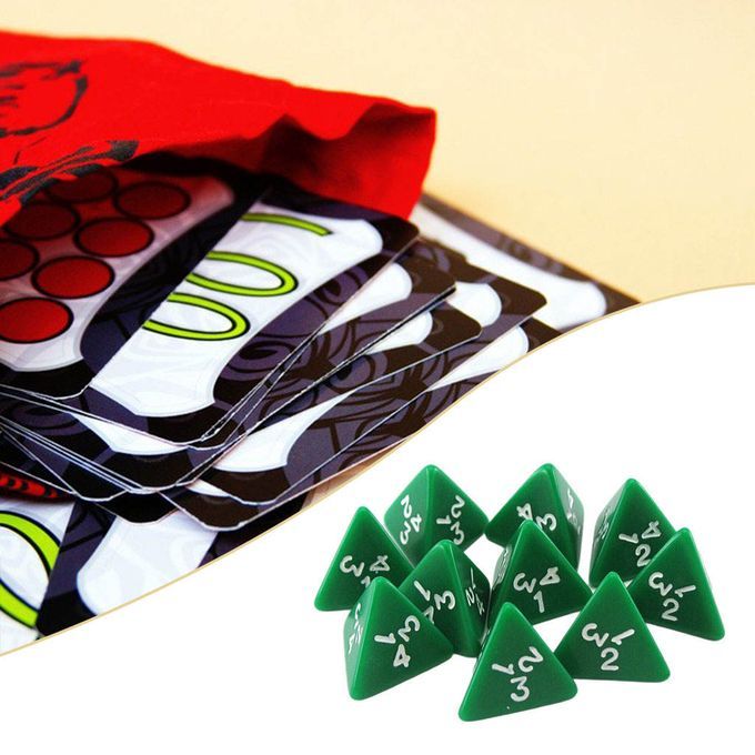 10Pcs Painted D4 Dice Props Role Playing Dice 4 Sided Dice For Dnd Rpg