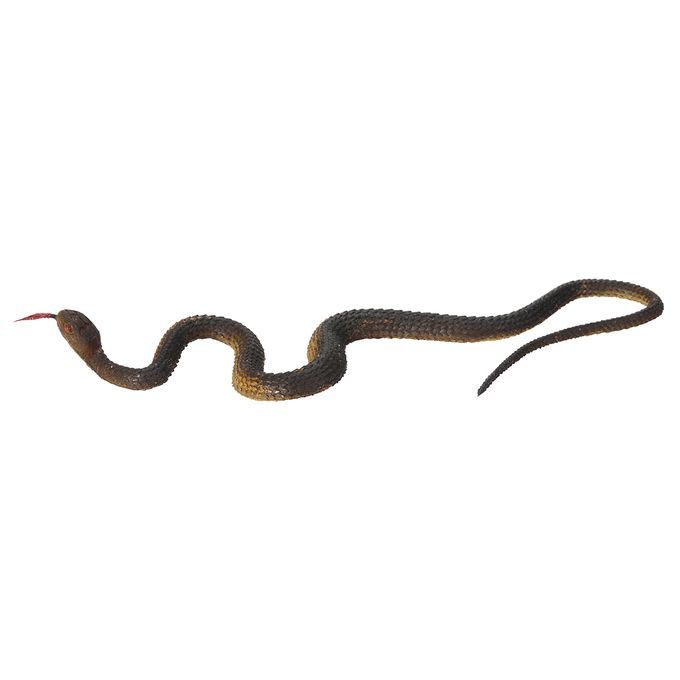 Simulation Black Rubber Snake Snake Garden Props Tricky