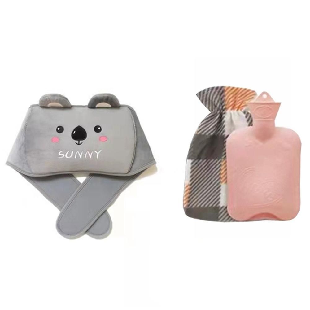 3PCS Hot Water Bag Belt Hand Warmer Cute Animal Handbags Hot Water Bag Hot Water Bottles for Girls Heater Gift A