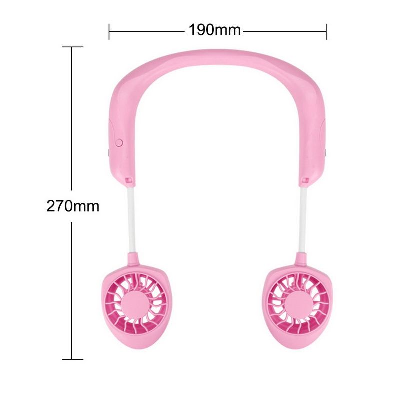 Fan Personal Wearable Portable Fan Hand-free USB Chargeable