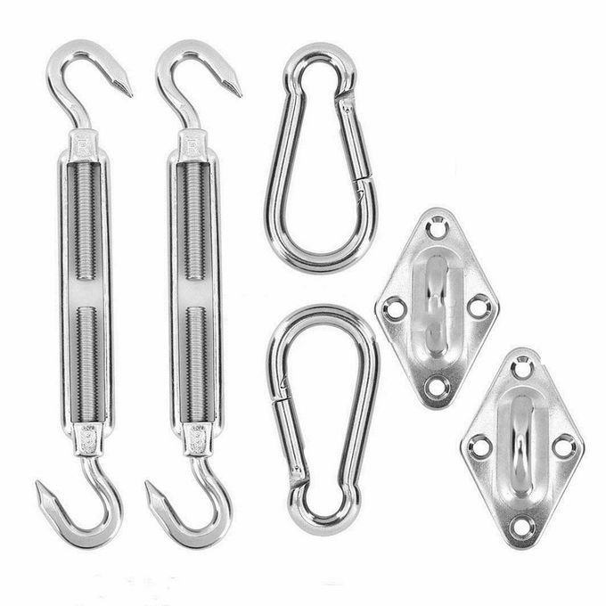 6Pcs/Set Sun Shade Sail Stainless Steel Hardware
