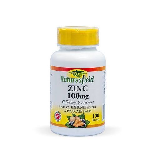 Zinc Nature's Field 100mg For Prostate And Immune Health.