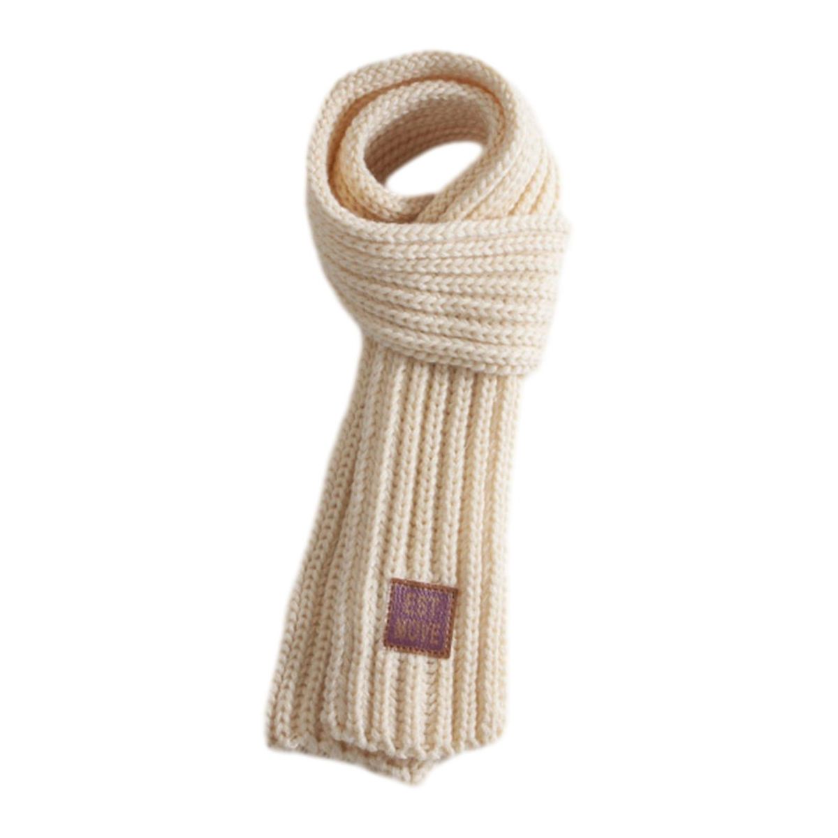 Kids Scarf Cozykidz Knitted Neck Wrap Soft Warm Winter for Babies Beige