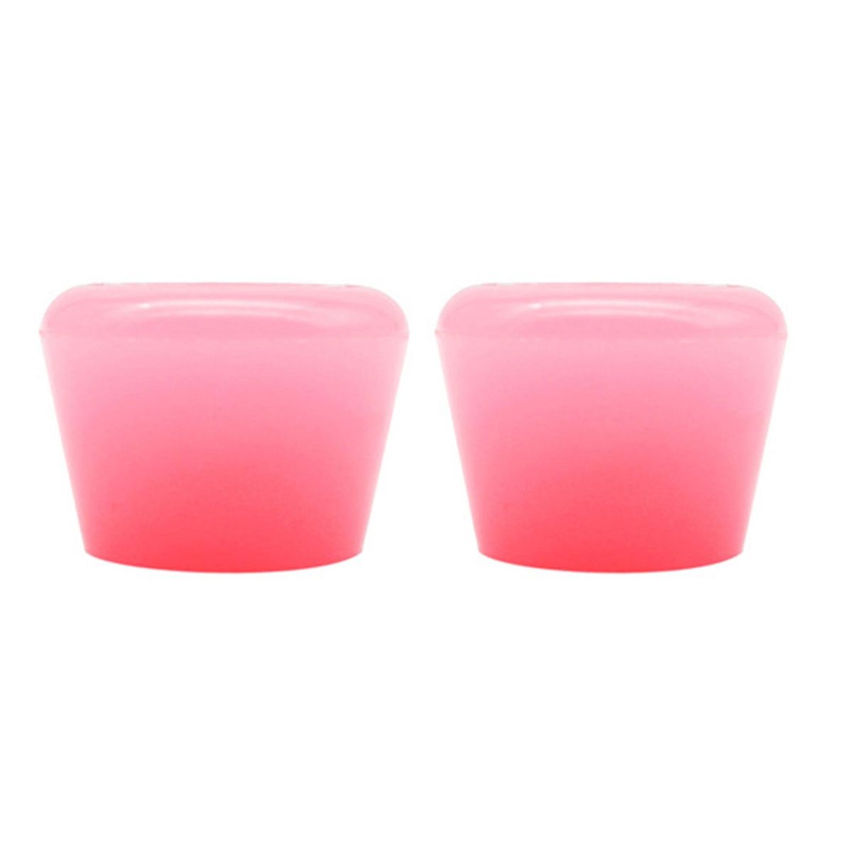 2Pcs Skate Wheels Double-Row Roller Skating Brake Jam Plugs Pink