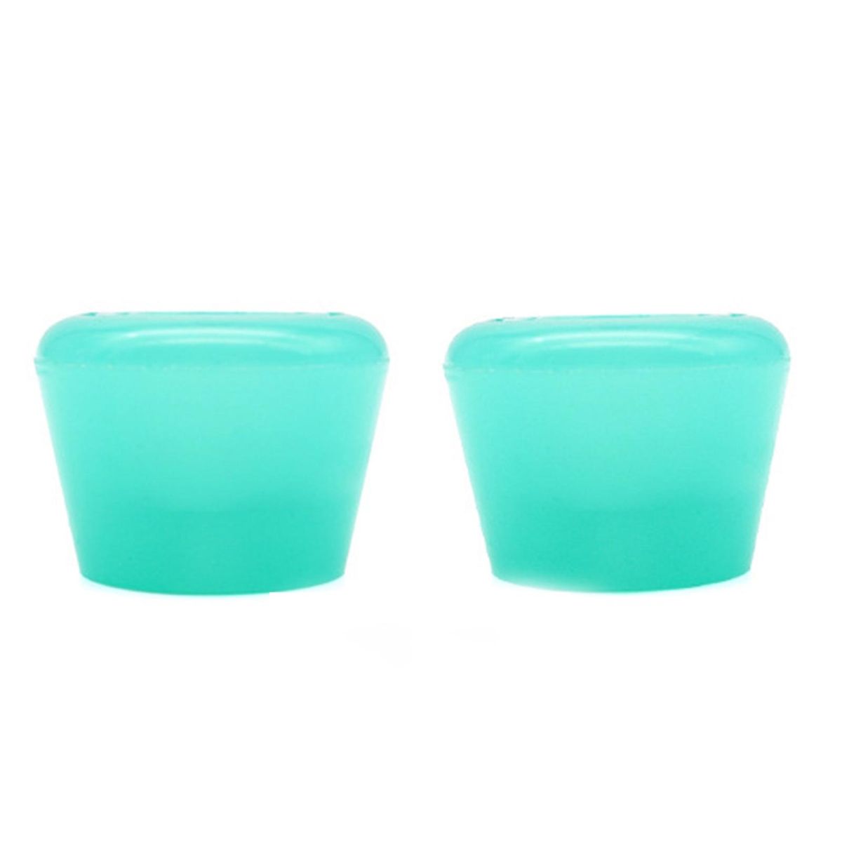 2Pcs Skate Stoppers Double Roller Skate Toe Stops Plugs Green