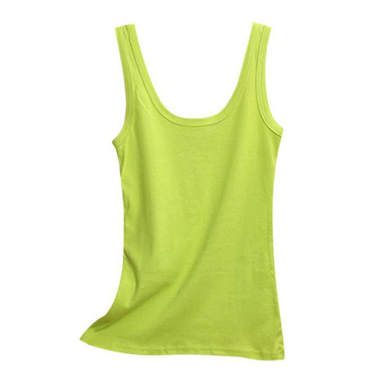 (YG)Spring Summer Tank Tops For  Women Sleeveless Round Neck Loose T Shirt Ladies Vest Singlets Camisole CottonThin Vest WAR