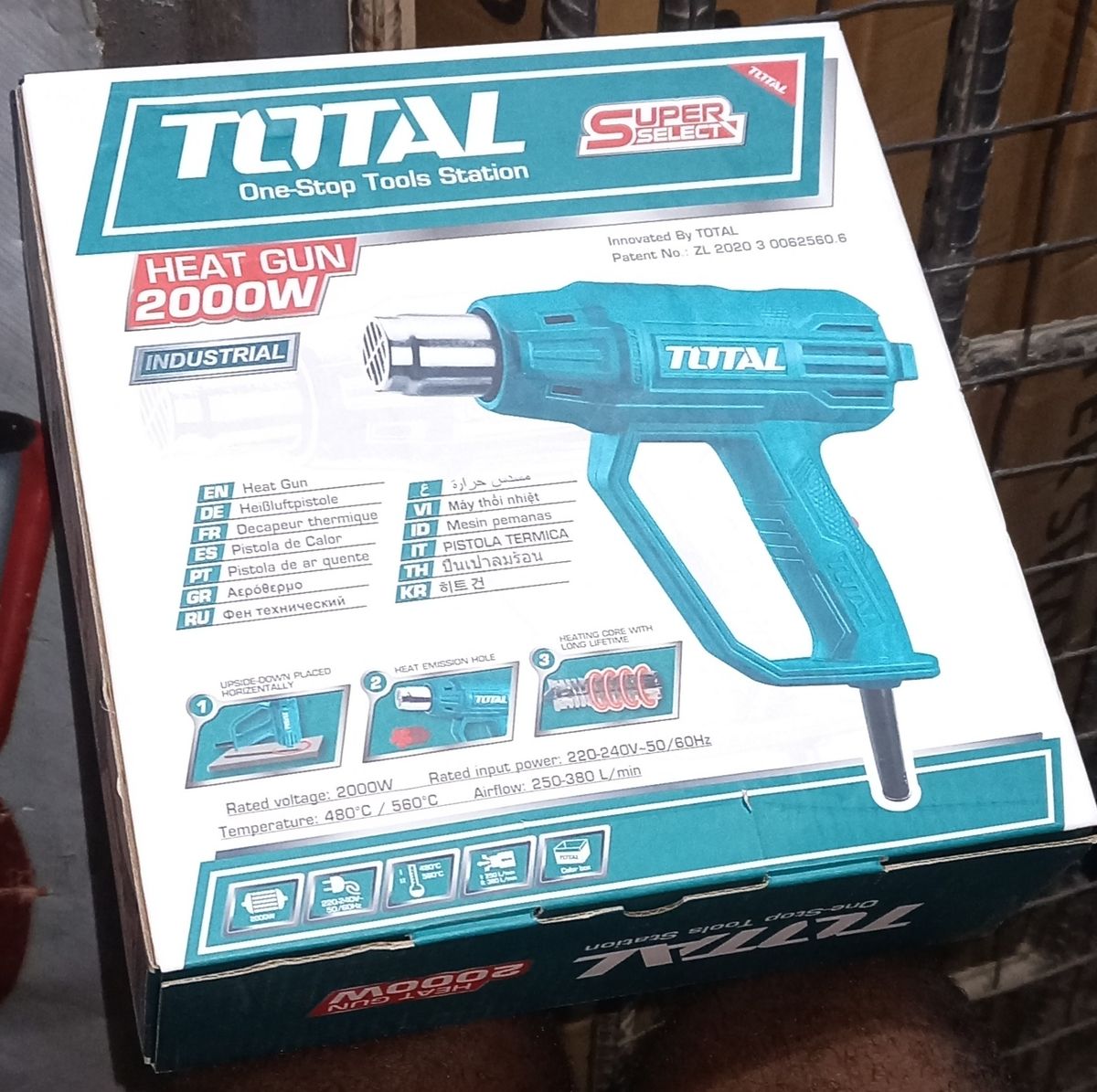 Hot Air Gun With Accessories 2000W